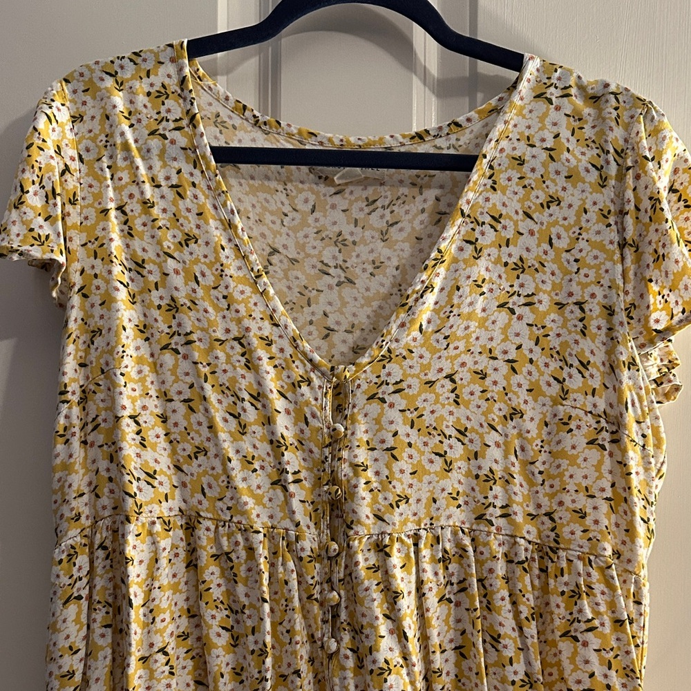 Aeropostale Yellow Floral Dress